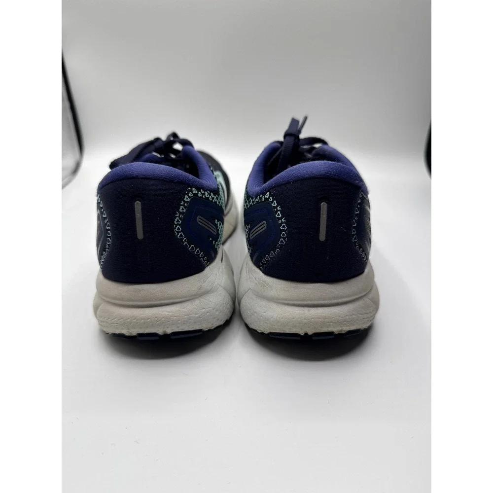 Brooks Ghost 14 Navy Blue Teal Running Shoes Womens Road Training Sneakers